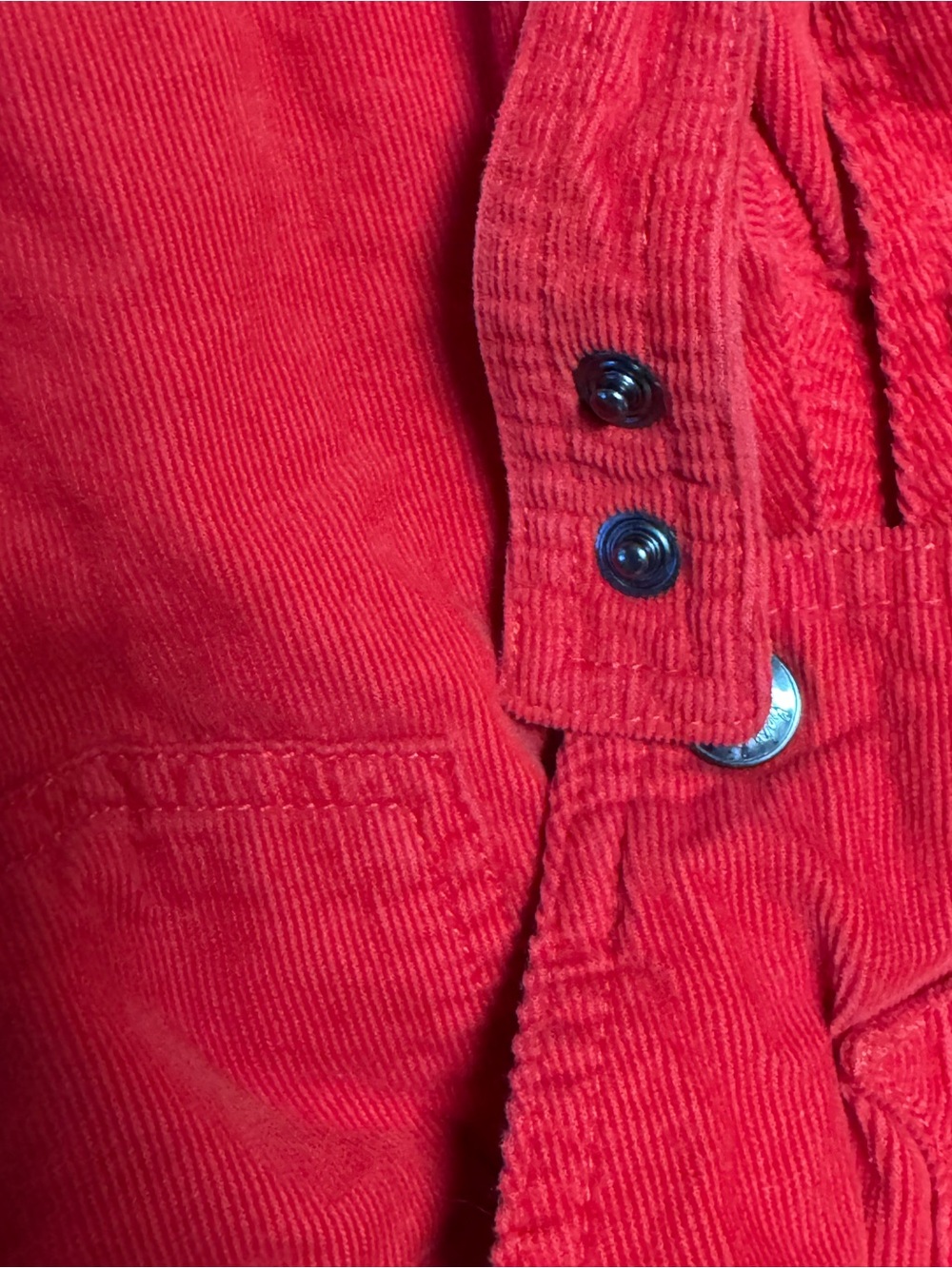 Baby Boden red corduroy overalls SZ 2-3 years - Picture 7 of 7